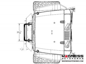 Jeep Wrangler JK Frame-Built Bumper Base w/Crawler Caps - #1401 